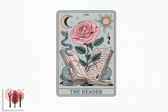 Download The Reader Tarot PNG Instant Download - Png Collection