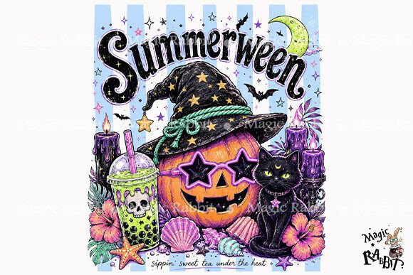 Download Summerween Pumpkin Cat PNG - Png Collection