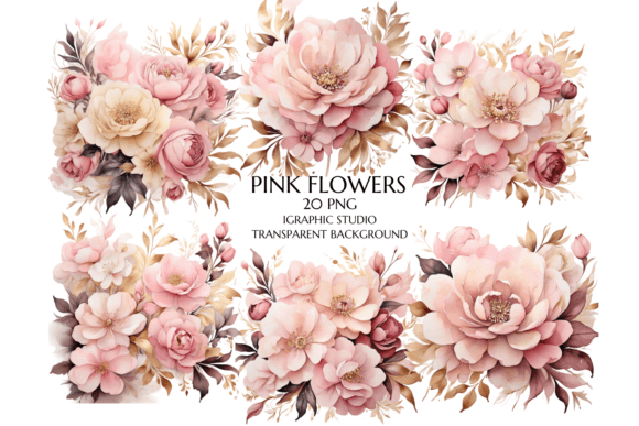 Download Pink Flowers PNG, Bouquets - Png Collection