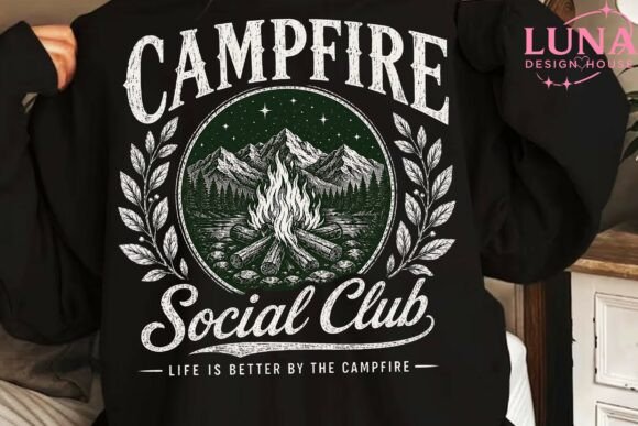 Download Campfire Social Club Vintage PNG Design - Png Collection