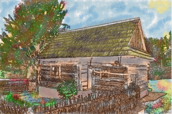 Download Old House | Vintage | Watercolor | PNG - Png Collection