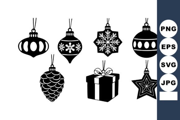 Download Christmas Holiday Decorations Vector Set - Holiday decor Collection