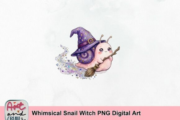Download Whimsical Snail Witch PNG Digital Art - Png Collection