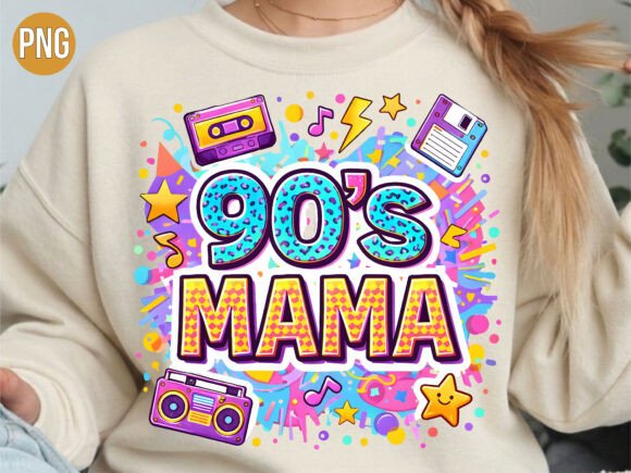 Download 90s Mama Retro Boombox Cassette PNG - Png Collection
