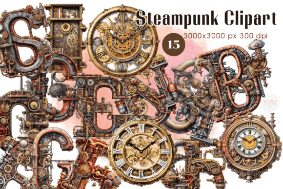 Download Victorian-Inspired Steampunk Clipart - Victorian Collection