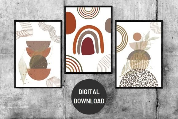 Download Minimalist Abstract Boho Wall Art Prints - Boho Collection