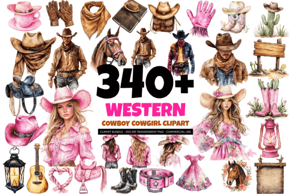 Download 348 Western Cowboy Cowgirl Clipart Png - Png Collection