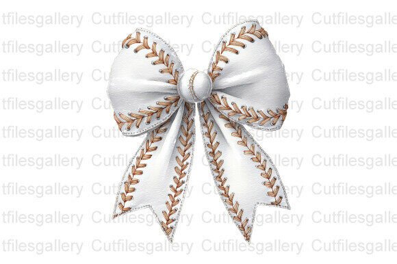 Download White Stitch Baseball Bow PNG, Baseball - Png Collection