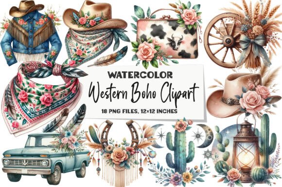 Download Western Boho Clipart - Boho Collection