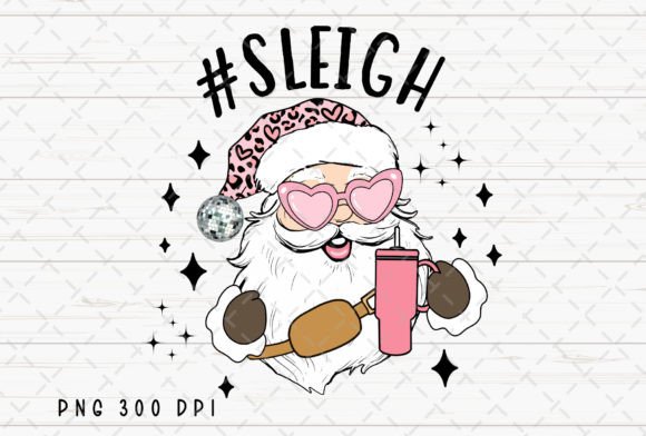 Download Sleigh Santa Retro Christmas Tumbler PNG - Png Collection