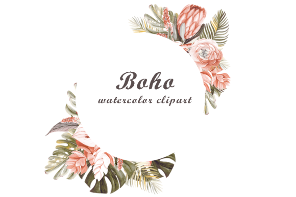 Download Watercolor Boho Clipart Collection - Boho Collection
