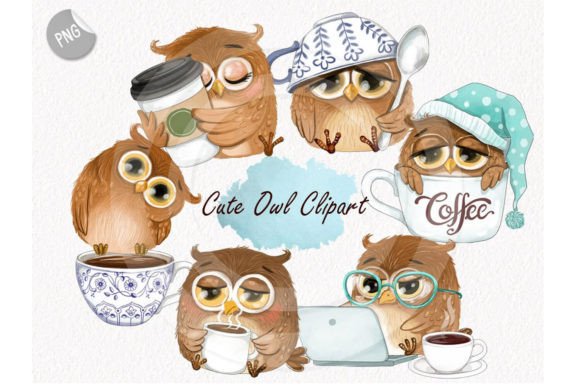 Download Cute Owl Clipart Instant Download PNG - Png Collection