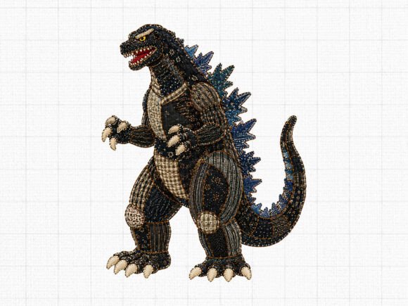 Download Patchwork Godzilla PNG Digital Clipart - Png Collection
