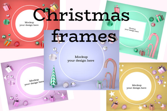 Download Christmas Frame with Holiday Decorations - Holiday decor Collection