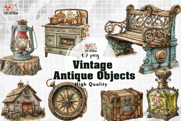 Download Vintage Antique Objects PNG - Png Collection