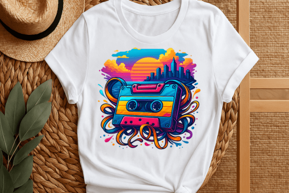 Download Vintage Retro Cassette Sublimation Png - Png Collection