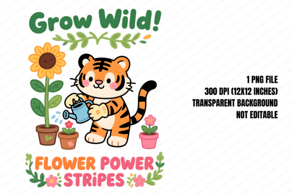 Download Tiger Spring Flower Power PNG - Png Collection