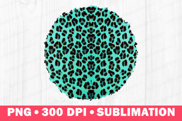 Download Turquoise Leopard Png Background Splash - Png Collection