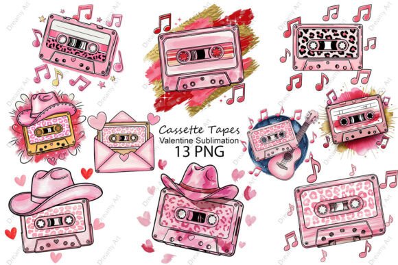 Download Valentine Cassette Tapes PNG Sublimation - Png Collection