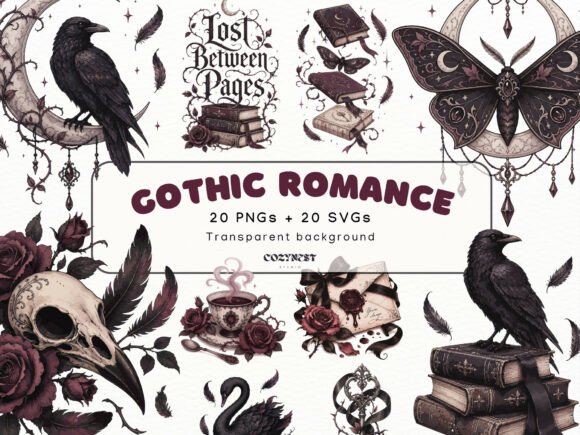 Download Gothic Romance Book Clipart, Bookish PNG - Png Collection