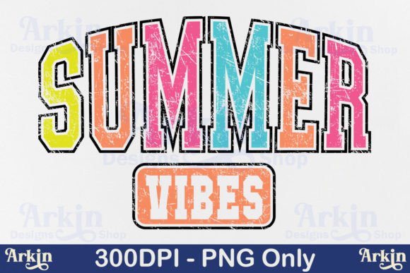 Download Summer Vibes PNG, Retro Vacation Varsity - Png Collection