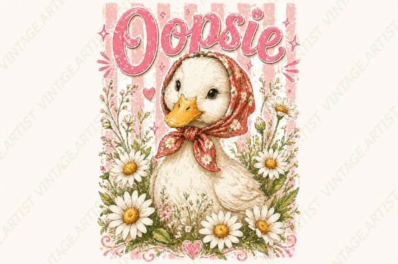 Download Cute Duck Daisy Vintage PNG - Png Collection