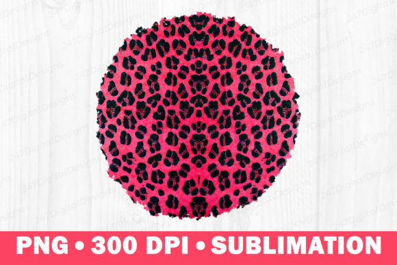 Download Pink Leopard Png Background Splash Round - Png Collection
