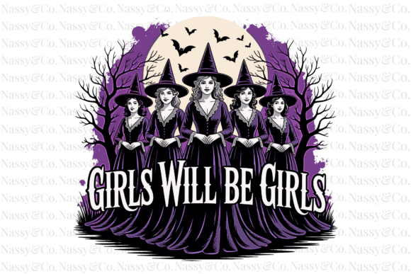 Download Girls Will Be Girls Halloween Witch PNG - Png Collection