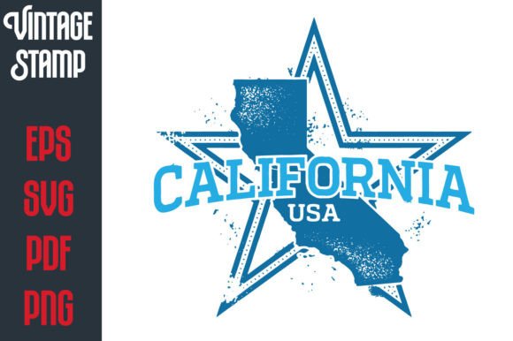 Download Vintage Style California Star Graphic - Vintage style Collection