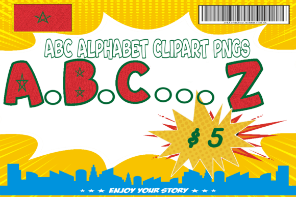 Download ABC Alphabet Clipart PNGs Flag Morocco - Png Collection