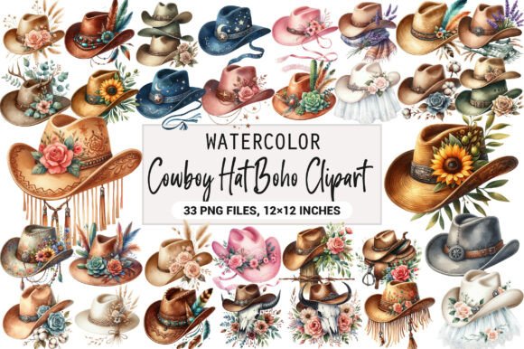 Download Cowboy Hat Boho Clipart - Boho Collection