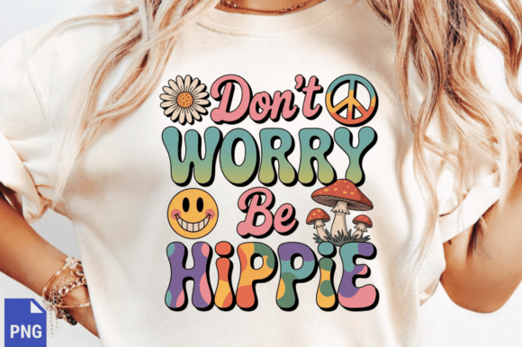 Download Retro Hippie PNG Design,Hippie T-shirt - Png Collection