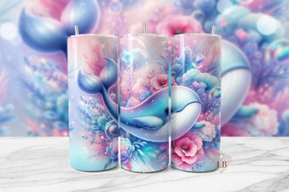 Download Pastel Whale Tumbler Sublimation PNG - Pastel whale Collection