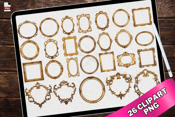 Download Victorian Baroque Vintage Gold Frames - Victorian Collection