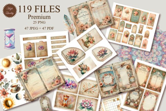 Download Mindful Gratitude Junk Journal Kit - Junk journal kit Collection